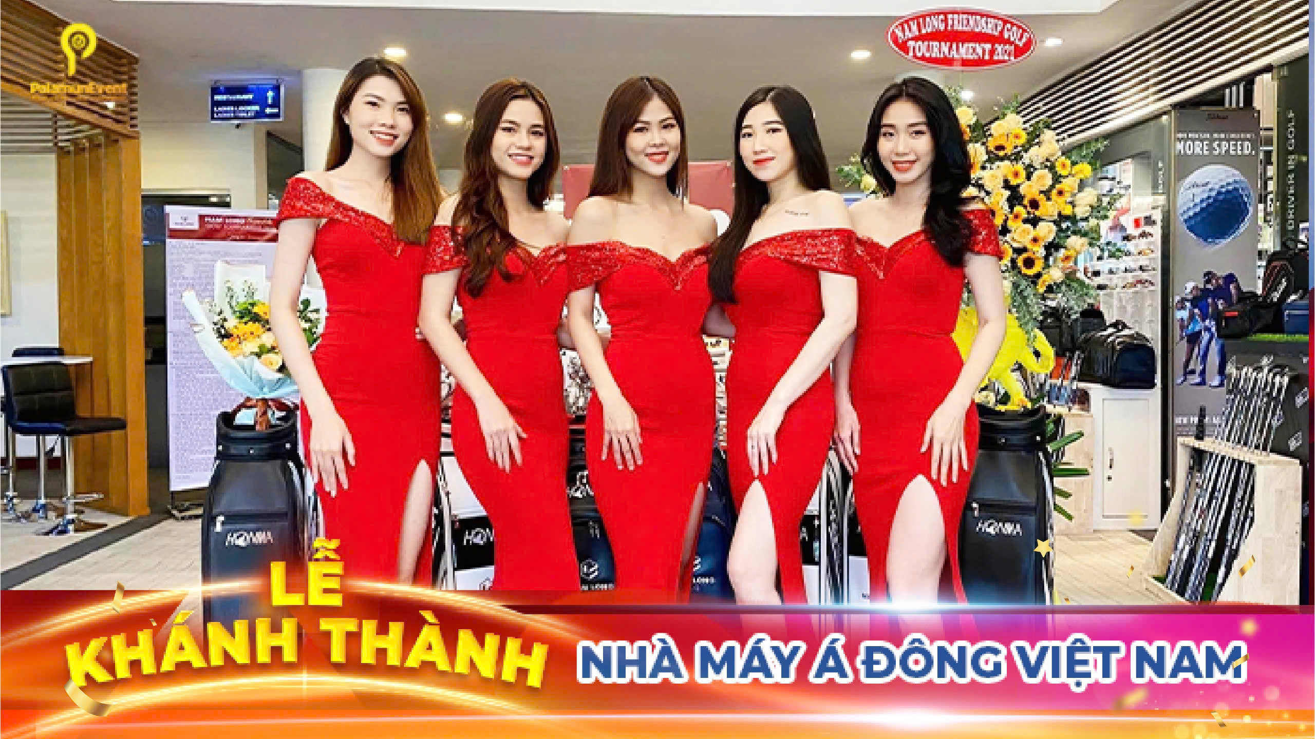 nghi thức cắt băng khánh thành nhà máy