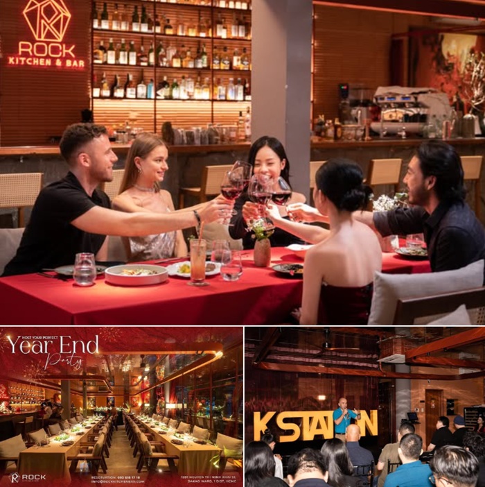 Rock Kitchen & Bar – Nhà hàng tổ chức year end party lý tưởng cho 2025