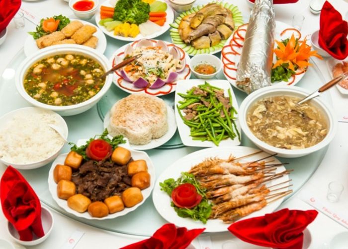 thực đơn tiệc cuối năm