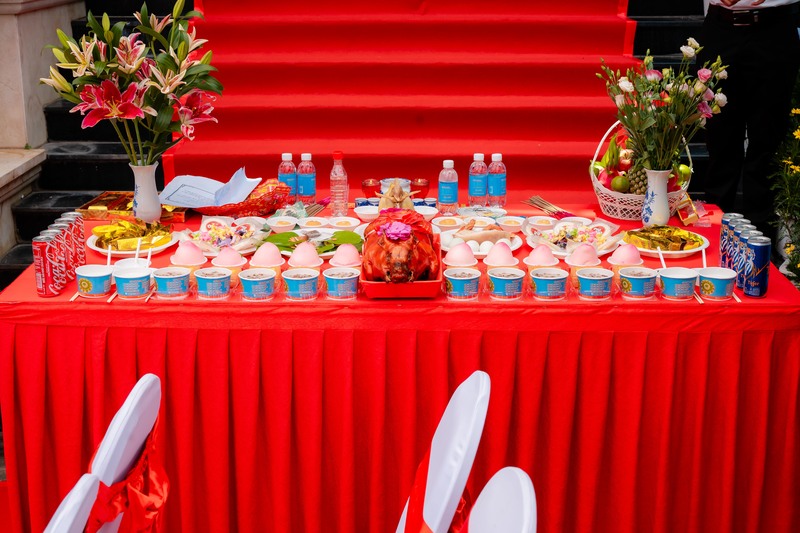 Không khí trang nghiêm của nghi thức cúng cầu an