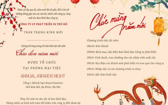 tiệc tri ân khách hàng cuối năm