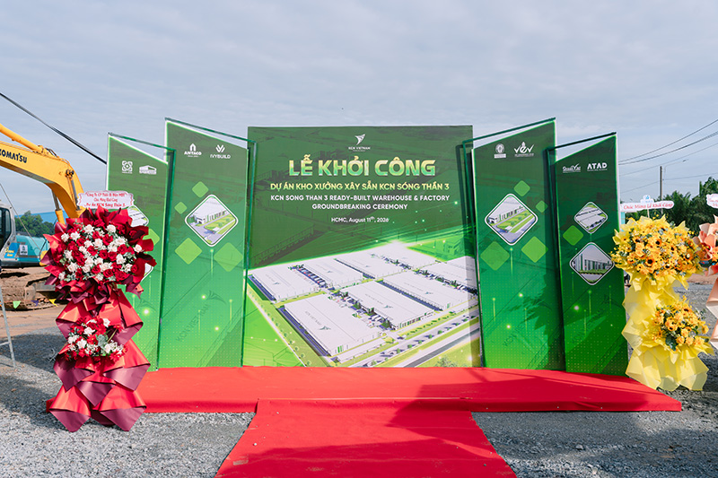 Palamun Event đảm bảo vận hành đồng bộ lễ khởi công nhà xưởng xây sẵn tại KCN Sóng Thần 3