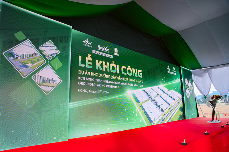 Palamun Event đảm bảo vận hành đồng bộ lễ khởi công nhà xưởng xây sẵn tại KCN Sóng Thần 3