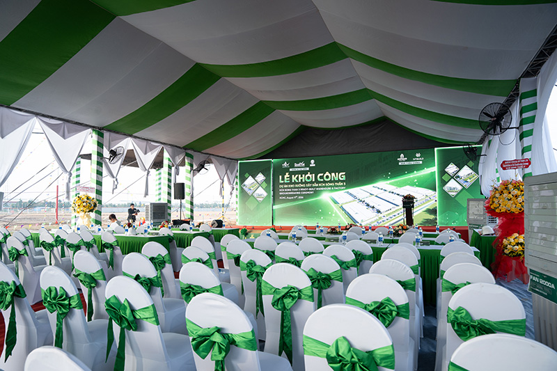 Palamun Event đảm bảo vận hành đồng bộ lễ khởi công nhà xưởng xây sẵn tại KCN Sóng Thần 3